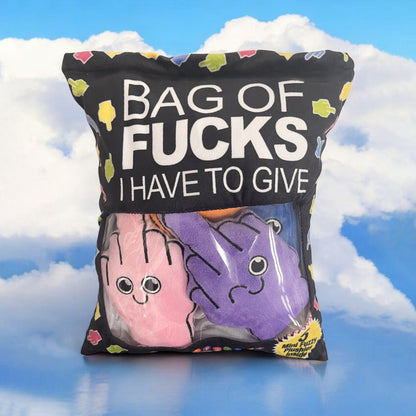 Bag Of Fucks I Have To Give - Mini Fuzzy FU Plushy Pillows - Set of 5 - LGCP.1236