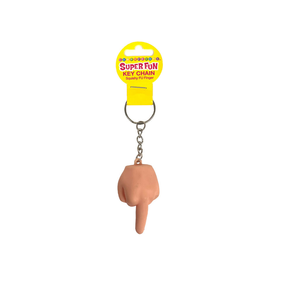 Super Fun Key Chain - Squishy FU Finger - Novelty Keychain - LGCP.1254