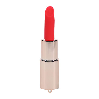 LOVELINE Sparkle - Red 8.3 cm USB Rechargeable Lipstick Vibrator - LOVU099IRI