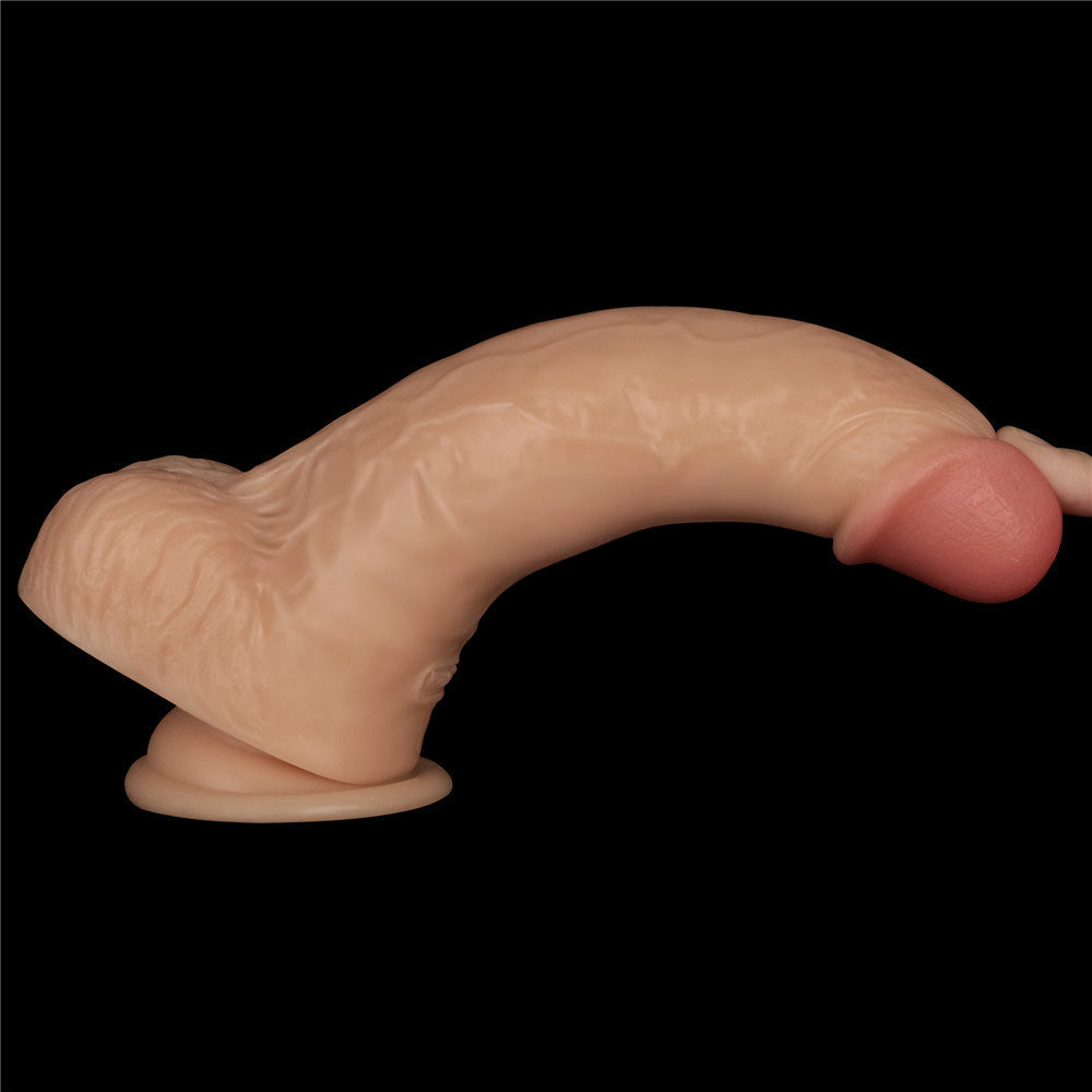 9 Inch Power Basics - Flesh 23 cm USB Rechargeable Vibrating Dong-LV111204