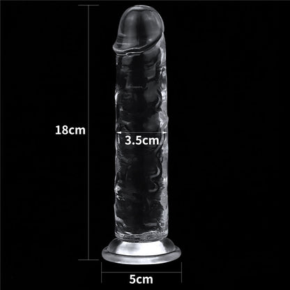 Flawless Clear Dildo 7 - Clear 17.8 cm Dong-LV310015