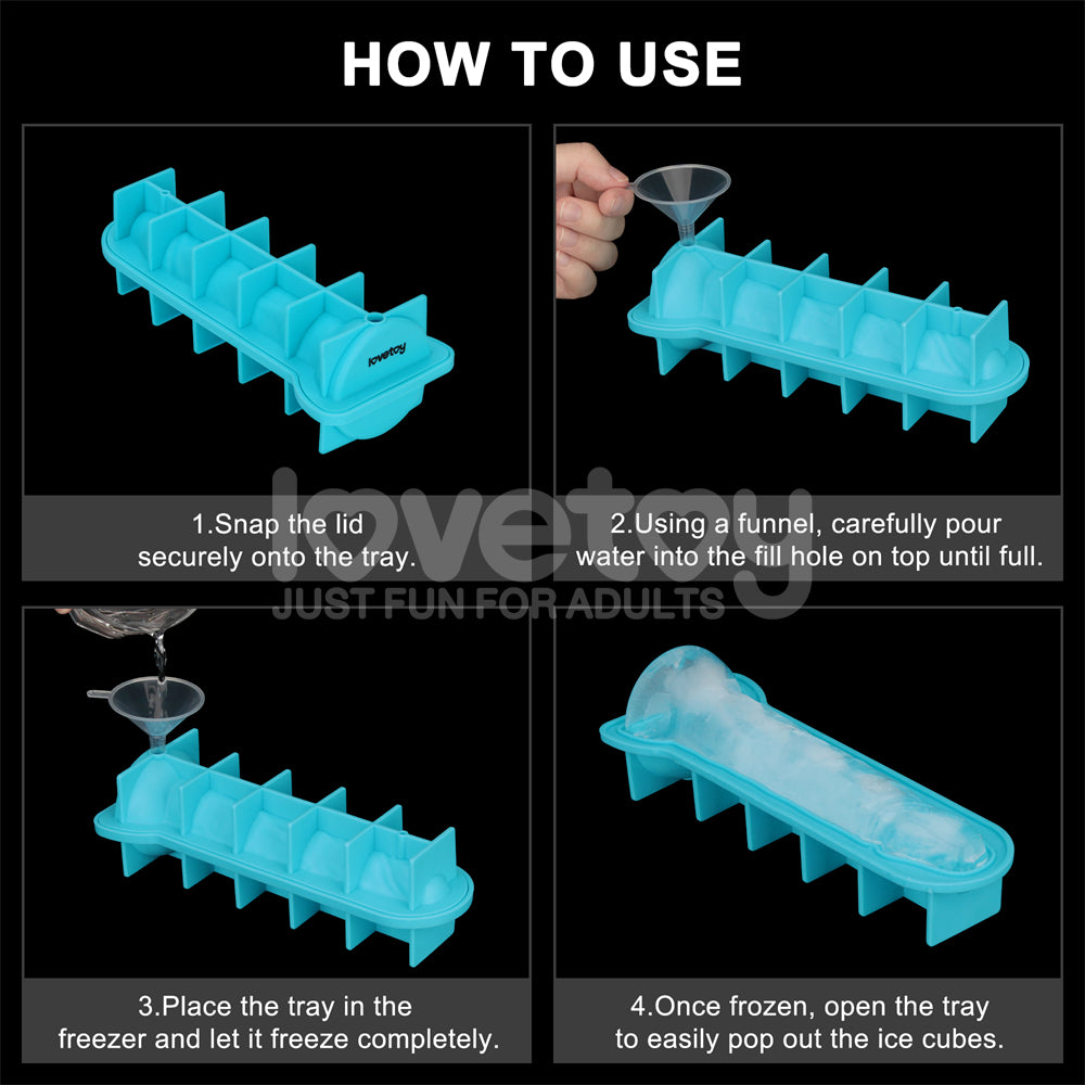 Jokes & Parties Realistic Penis Silicone Ice Tray - Novelty Ice Tray - LV765015