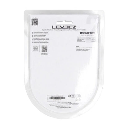 LEVELZ Rippled with Hard Loop Prostate Massager - Medium - Black Medium Prostate Massager-LVL02-0025BLK