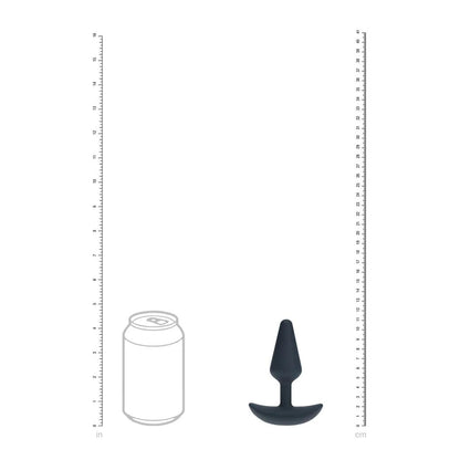 LEVELZ Classic Vibrating Silicone Anal Plug - Small - Black Small USB Rechargeable Butt Plug-LVL03-0012BLK