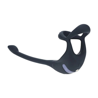 LEVELZ Remote Controlled Vibrating TriO Cock Ring with Prostate Stimulator - Black USB Rechargeable Vibrating Cock Ring with Anal Plug-LVL03-0032BLK