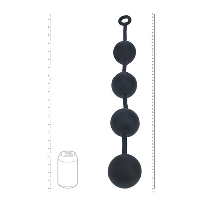 LEVELZ Round Anal Balls - XXL - 60mm - Black 52.5 cm XXL Anal Beads-LVL09-0001BLK