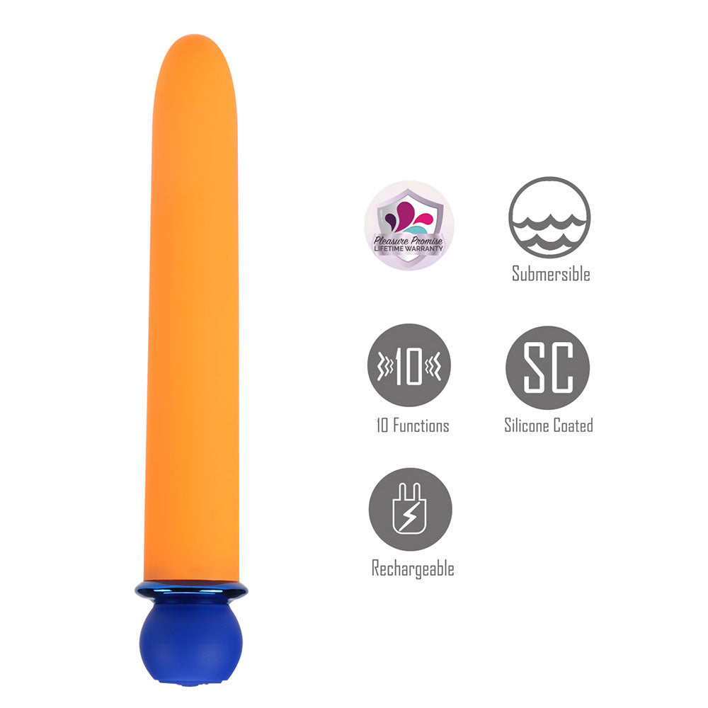 Maia RORI - Orange - Orange 15.2 cm USB Rechargeable XL Bullet-MA24-17-ORANGE