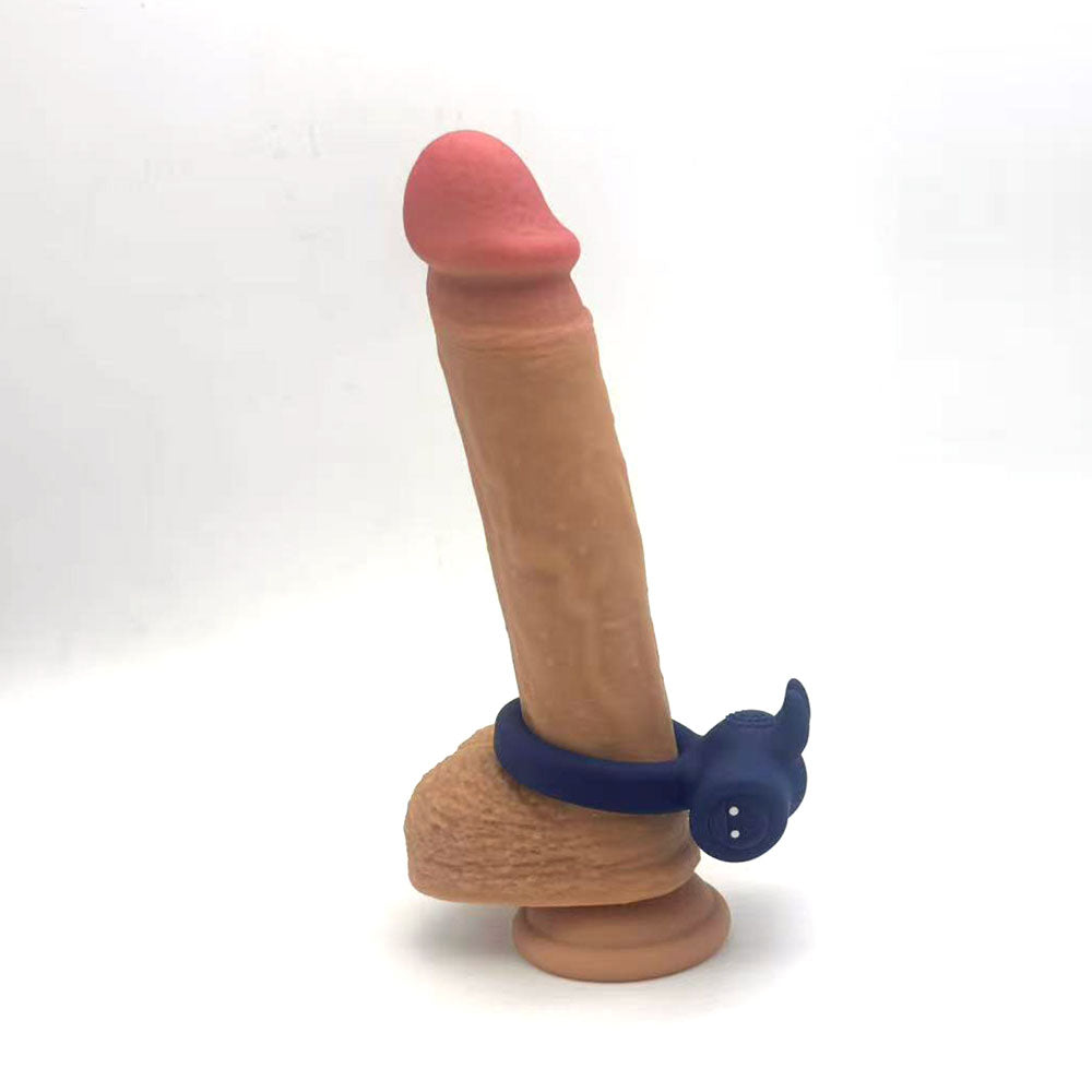 Maia HUXLEY - Blue - Blue USB Rechargeable Strong Vibrating Cock Ring-MA25-02-BLUE