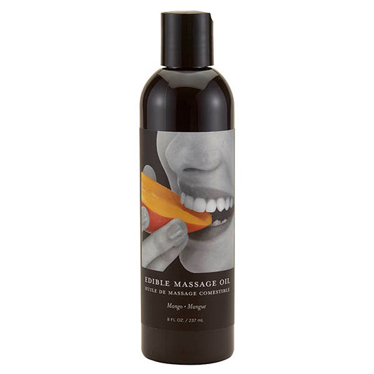 Edible Massage Oil - Mango Flavoured - 237 ml Bottle-MSE009