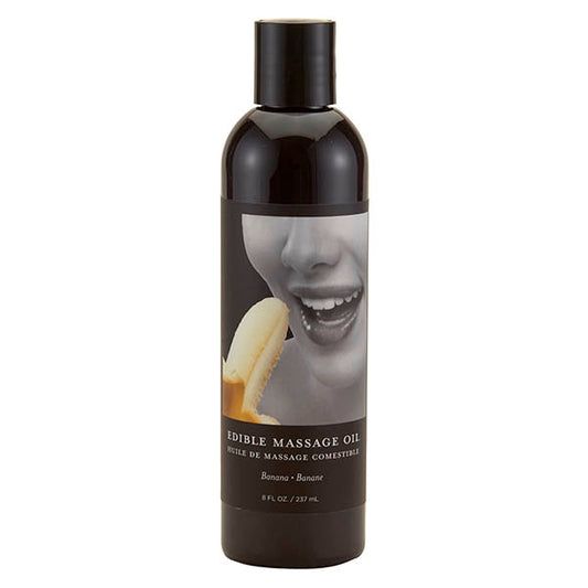 Edible Massage Oil - Banana Flavoured - 237 ml Bottle-MSE010