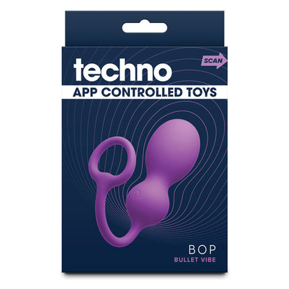 Techno - Bop - Purple USB Rechargeable Vibrating Kegel Exerciser with App Contol-NSN-0287-85