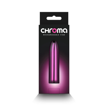 Chroma Petite Bullet - Pink - Metallic Pink 8.7 cm USB Rechargeable Bullet-NSN-0305-04