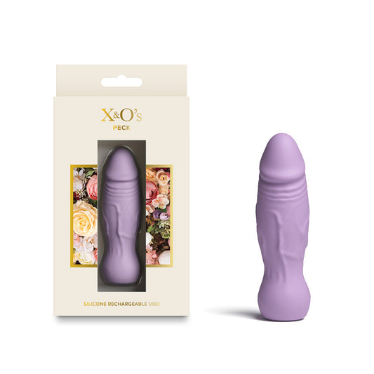 X & Os Peck - Lavender 9.9 cm USB Rechargeable Bullet - NSN-0321-01