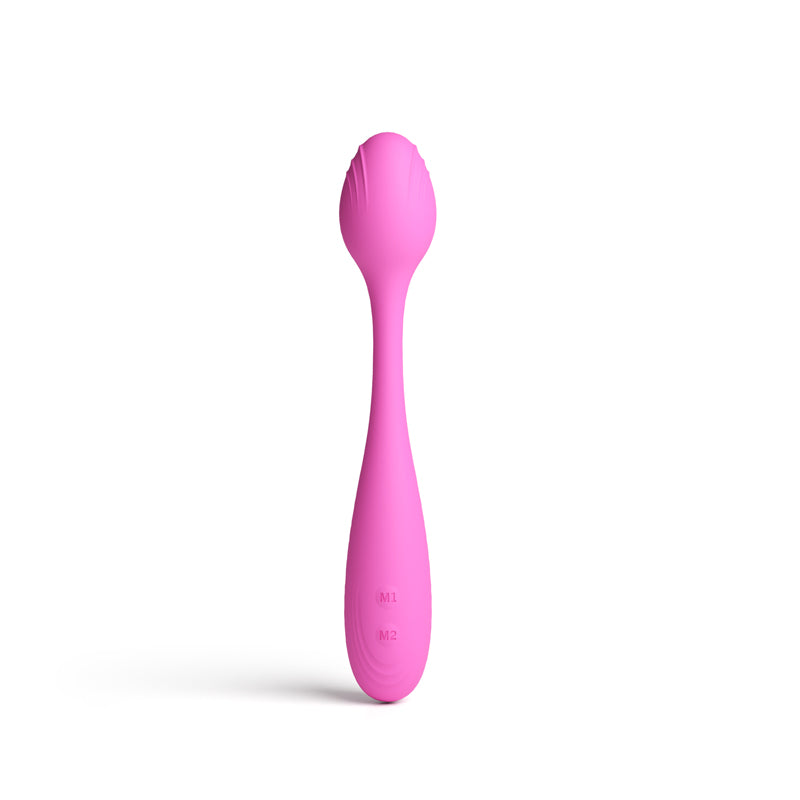 Pretty in Pink Rose - Pink - Pink 19.4 cm USB Rechargeable Vibrator - NSN-0365-24