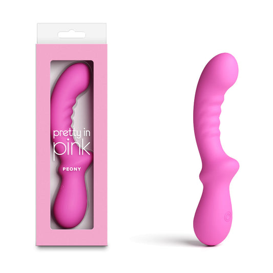 Pretty in Pink Peony - Pink - Pink 19.8 cm USB Rechargeable Vibrator - NSN-0365-54
