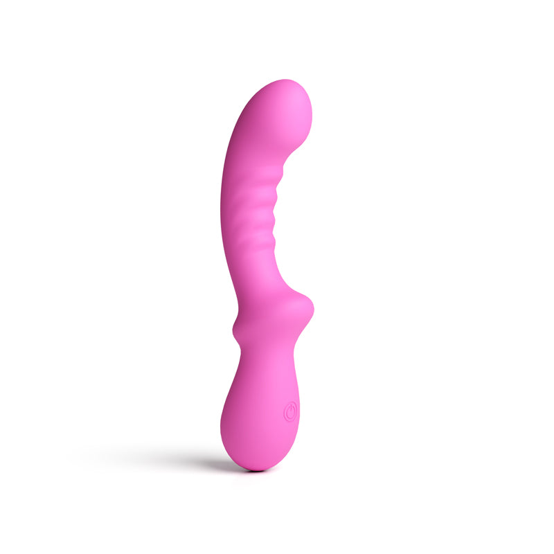 Pretty in Pink Peony - Pink - Pink 19.8 cm USB Rechargeable Vibrator - NSN-0365-54