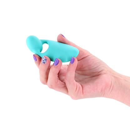 INYA Tease - Teal - Teal USB Rechargeable Finger Stimulator - NSN-0556-07