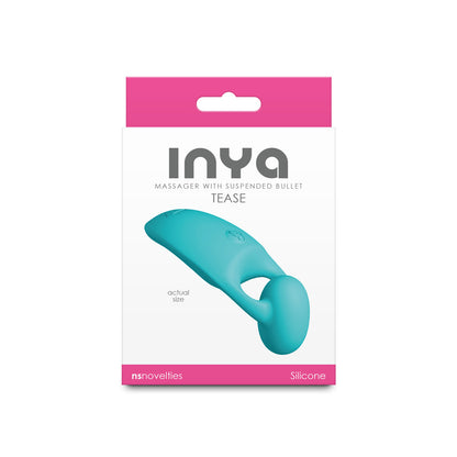 INYA Tease - Teal - Teal USB Rechargeable Finger Stimulator - NSN-0556-07