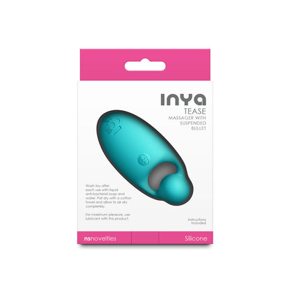 INYA Tease - Teal - Teal USB Rechargeable Finger Stimulator - NSN-0556-07