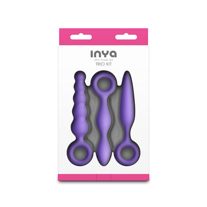 INYA Trio Kit - Purple - Purple Anal Plugs - Set of 3 - NSN-0563-05