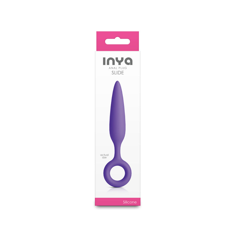 INYA Slide - Purple - Purple 12.7 cm Anal Plug - NSN-0563-25