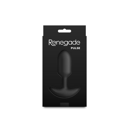 Renegade Pulse - Black - Black 11 cm USB Rechargeable Vibrating Butt Plug - NSN-1103-73