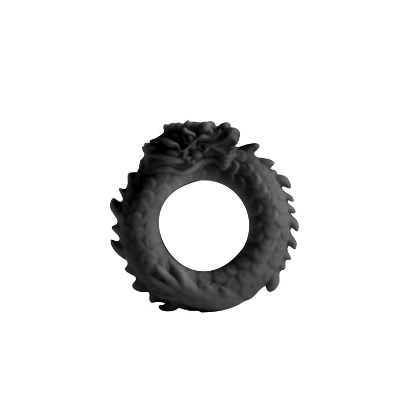 Renegade Dragon Ring - Black - Black Cock Ring - NSN-1113-03