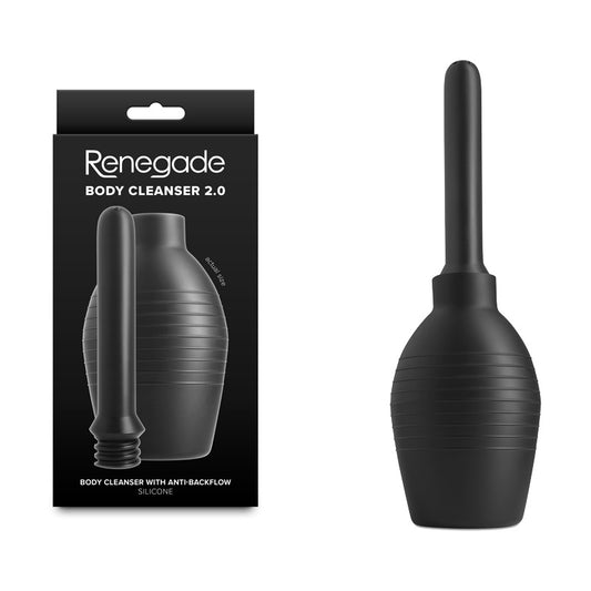 Renegade Body Cleanser 2.0 - Black - Black Unisex Douche - NSN-1130-33