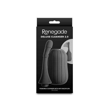 Renegade Deluxe Cleanser 2.0 - Black - Black Unisex Douche - NSN-1130-43