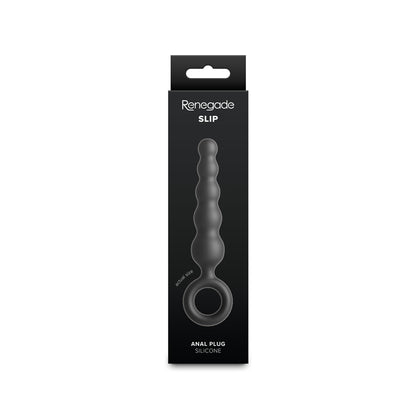 Renegade Slip - Black - Black 12.7 cm Anal Plug - NSN-1166-13
