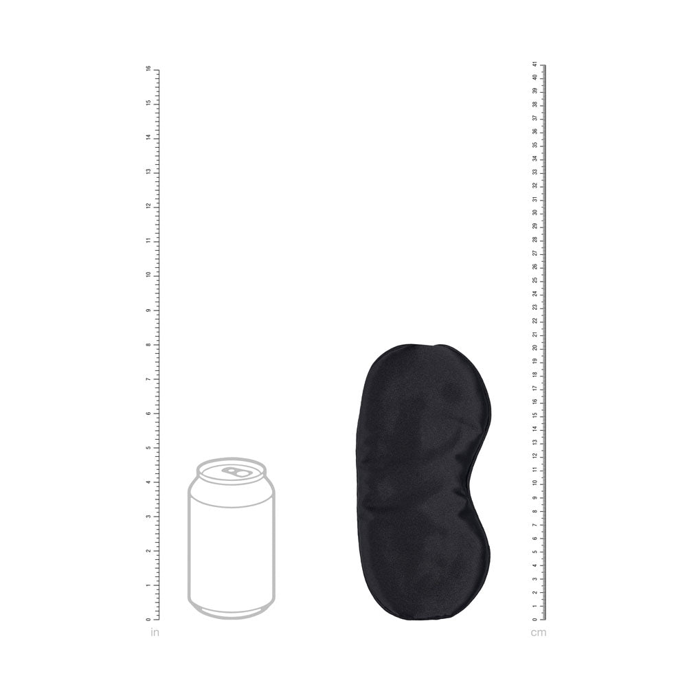 OUCH! Satin Mask - Black - Black Eye Mask - OU1060BLK