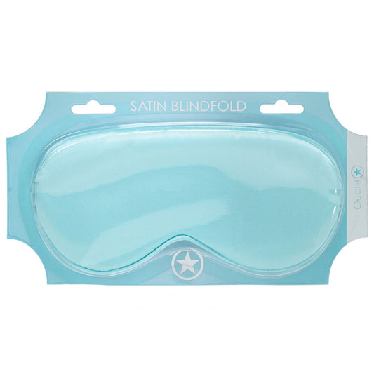 OUCH! Satin Mask - Powder Blue - Powder Blue Eye Mask - OU1060PBLU
