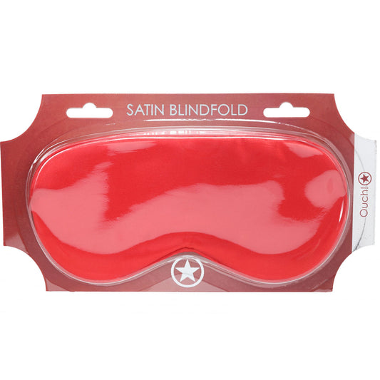 OUCH! Satin Mask - Red - Red Eye Mask - OU1060RED