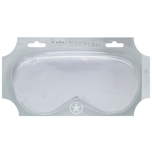 OUCH! Satin Mask - Silver - Silver Eye Mask - OU1060SIL