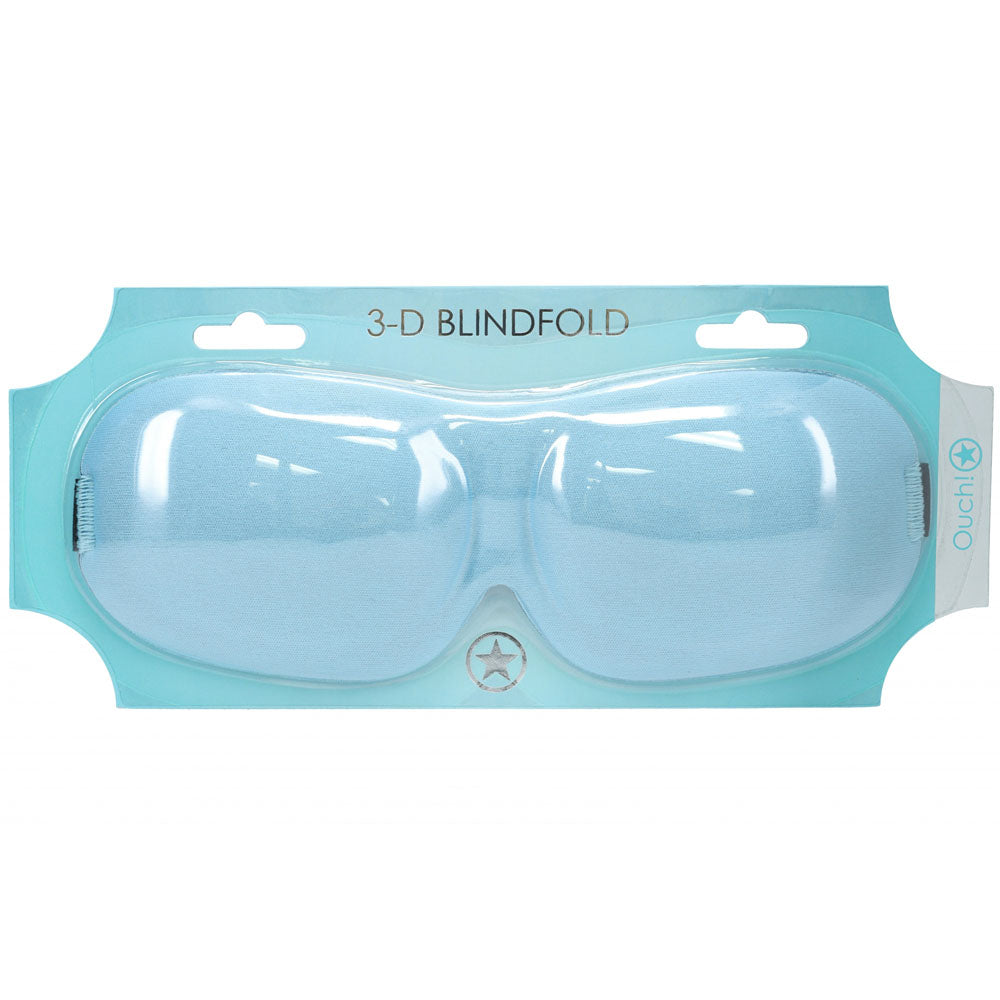 OUCH! 3D Mask - Powder Blue - Powder Blue Eye Mask - OU1061PBLU