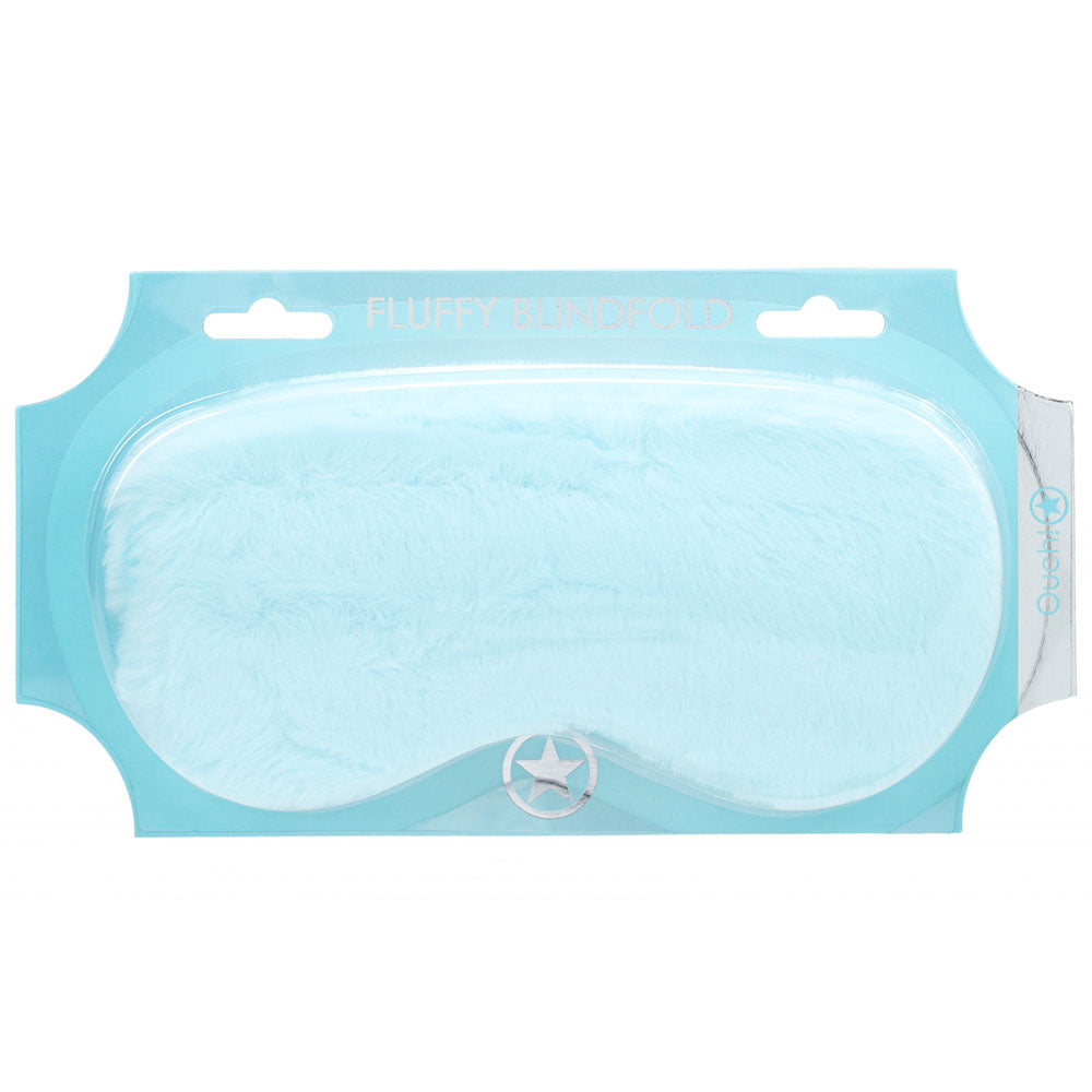 OUCH! Fluffy Mask - Powder Blue - Powder Blue Fluffy Eye Mask - OU1062PBLU