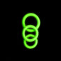 OUCH! Glow In The Dark Cock Ring Set - Glow in Dark Cock Rings - Set of 3 Sizes-OU731GLO