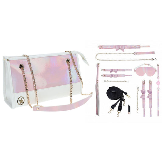 OUCH! Paris Collection - Kit with Bag - Pink Bondage Set with Bag - 8 Piece Kit