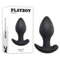 Playboy Pleasure PLUG & PLAY - Black 10.3 cm USB Rechargeable Vibrating Butt Plug