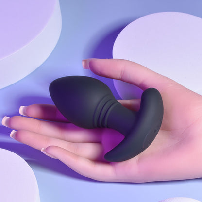 Playboy Pleasure PLUG & PLAY - Black 10.3 cm USB Rechargeable Vibrating Butt Plug