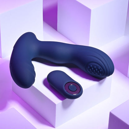 Playboy Pleasure Pleaser - Blue USB Rechargeable Vibrating Prostate Massager