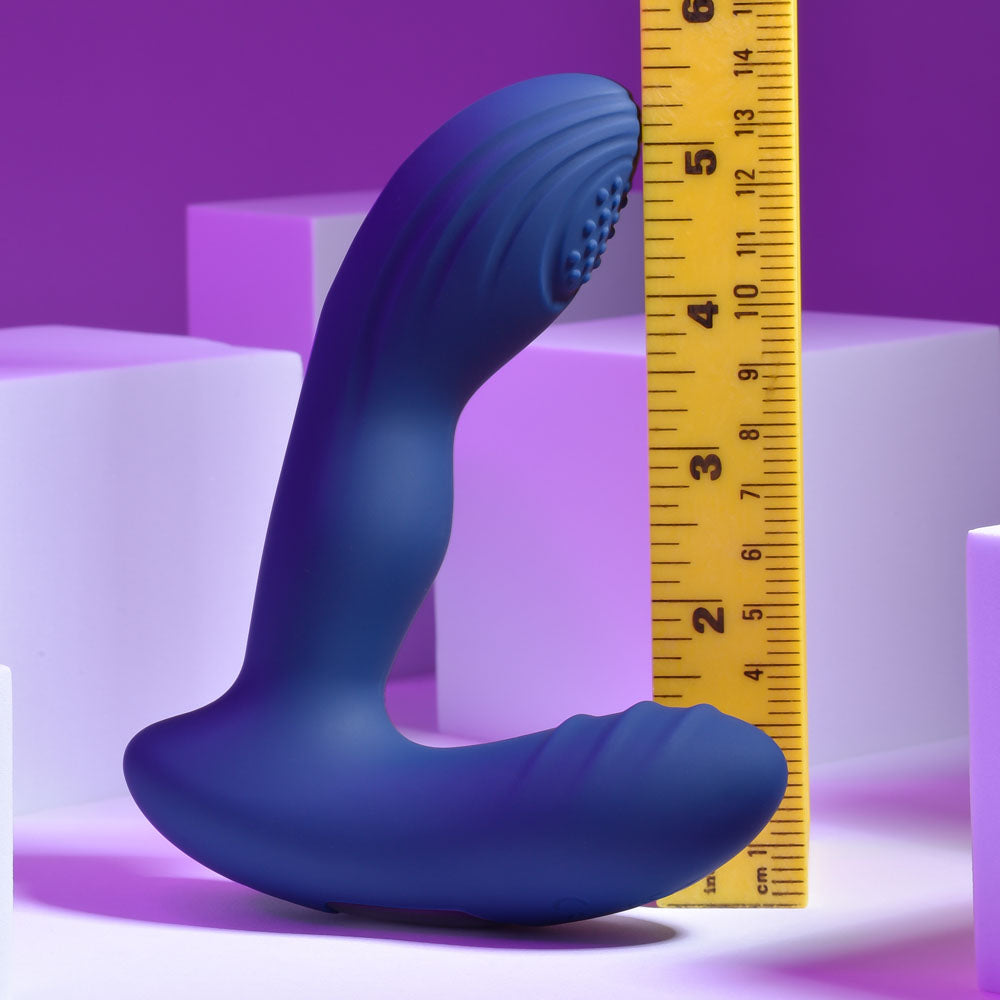 Playboy Pleasure Pleaser - Blue USB Rechargeable Vibrating Prostate Massager