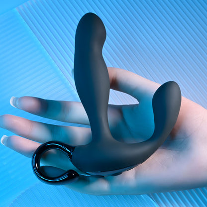 Playboy Pleasure COME HITHER - Black 13.2 cm USB Rechargeable Vibrating Prostate Massager with