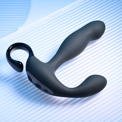 Playboy Pleasure COME HITHER - Black 13.2 cm USB Rechargeable Vibrating Prostate Massager with