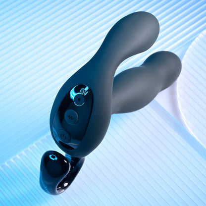 Playboy Pleasure COME HITHER - Black 13.2 cm USB Rechargeable Vibrating Prostate Massager with