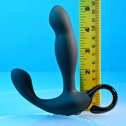 Playboy Pleasure COME HITHER - Black 13.2 cm USB Rechargeable Vibrating Prostate Massager with