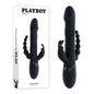 Playboy Pleasure BIG BUNNY ENERGY - Black 26.2 cm USB Rechargeable Rabbit Vibrator with Anal Bead