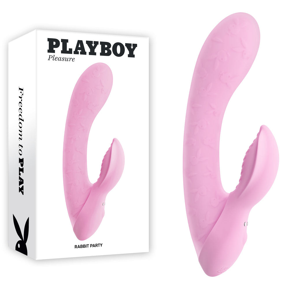 Playboy Pleasure RABBIT PARTY - Pink 15.2 cm USB Rechargeable Rabbit Vibrator-PB-RS-5797-2