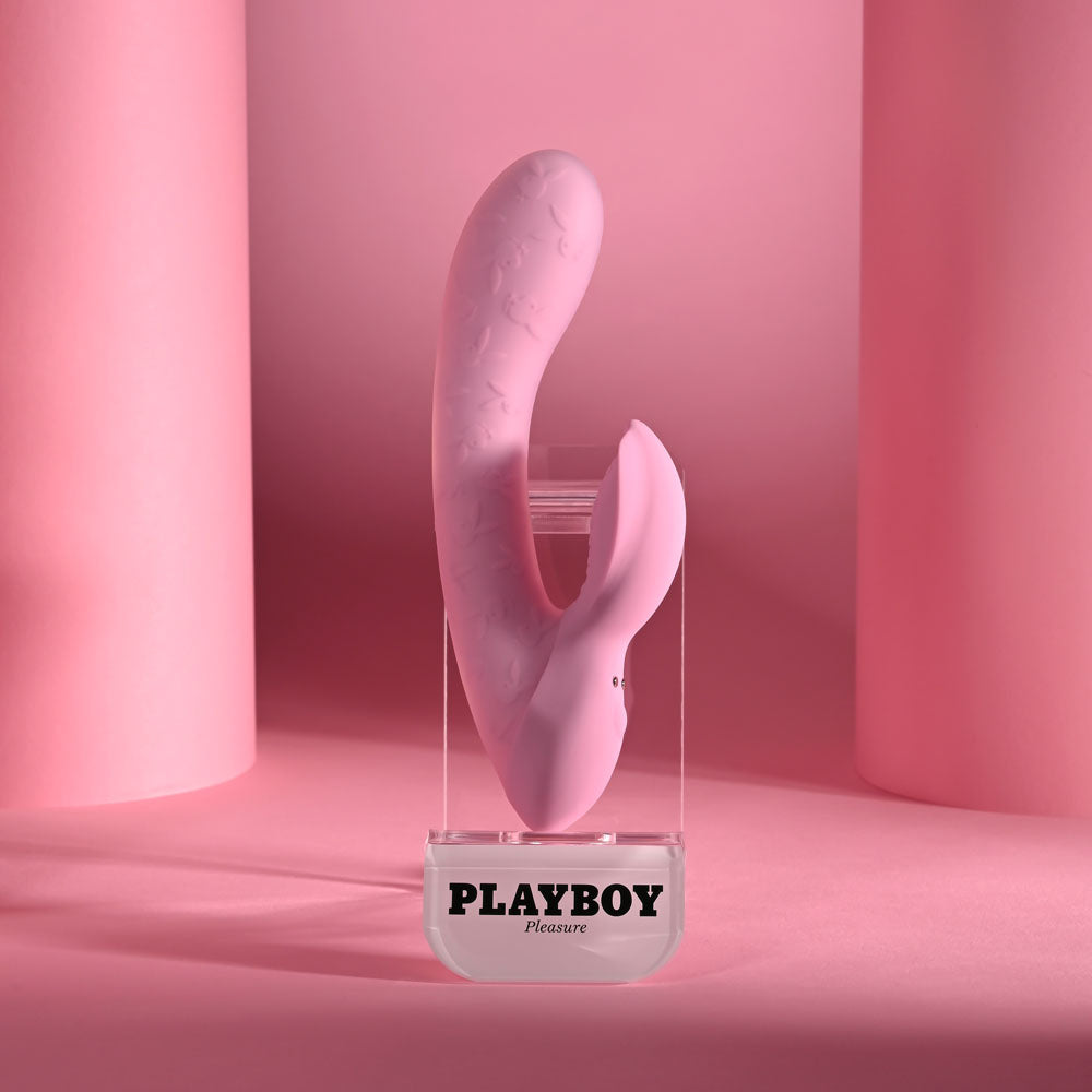 Playboy Pleasure RABBIT PARTY - Pink 15.2 cm USB Rechargeable Rabbit Vibrator-PB-RS-5797-2