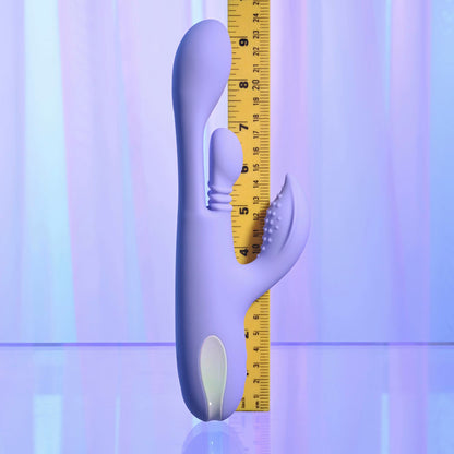 Playboy Pleasure NUBBIN RUBBIN - Purple 24.1 cm USB Rechargeable Thrusting Rabbit Vibrator-PB-RS-6695-2